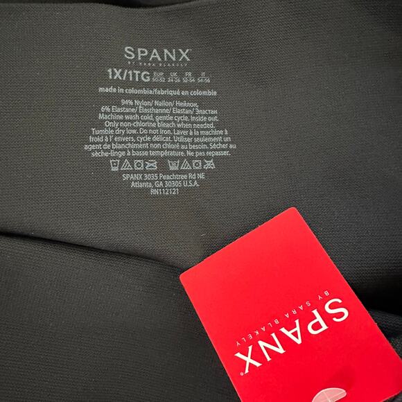 NWT Spanx Seamless Side Zip Leggings | Black | SZ 1X - Picture 11 of 13
